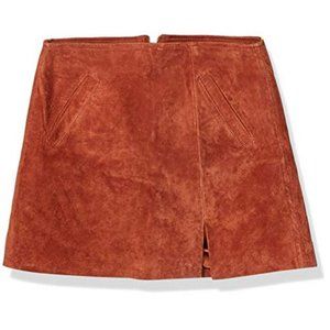 NWT Camel Blank NYC Suede Mini Skirt (See Scuff in Pics!)